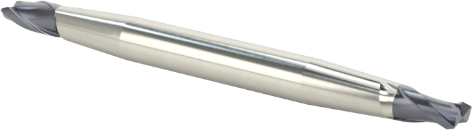 İki Freze Uçlu Karbür Kare Uçlu Freze, AlTiN Kaplamalı, 2 Yiv, 3/32" Freze Çapı, 1-1/2" Toplam Uzunluk