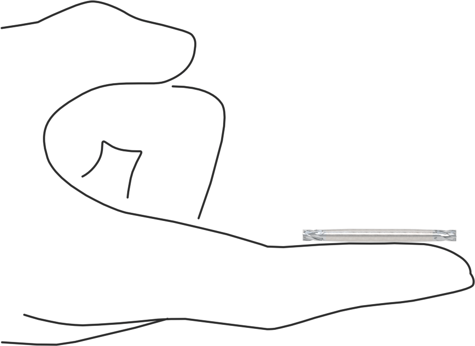 İki Freze Uçlu Karbür Kare Uçlu Freze, TiCN Kaplamalı, 4 Kanallı, 7/64" Freze Çapı, 1-1/2" Toplam Uzunluk