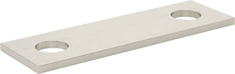 5/16"-18 Dişli Boyutlu Plaka, 1-7/16" İç Çap 304 Paslanmaz Çelik U-Cıvata