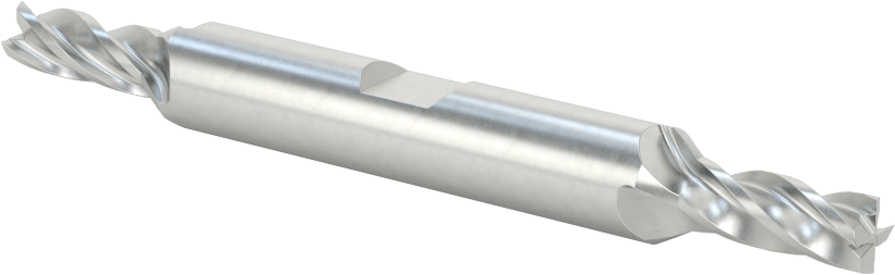 İki Freze Uçlu Kobalt Çelik Kare Uçlu Freze, 4 Kanallı, 6 mm Freze Çapı