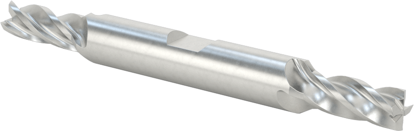 İki Freze Uçlu Kobalt Çelik Kare Uçlu Freze, 4 Kanallı, 7 mm Freze Çapı