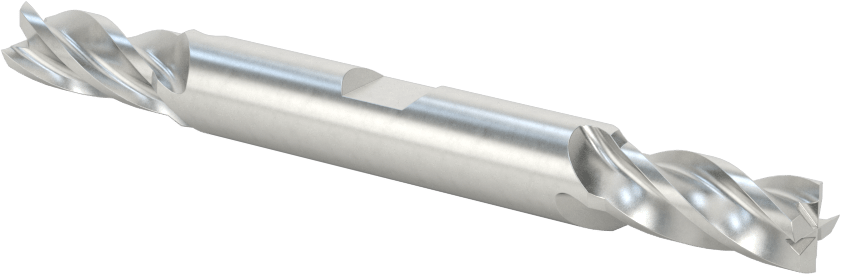 İki Freze Uçlu Kobalt Çelik Kare Uçlu Freze, 4 Kanallı, 8 mm Freze Çapı