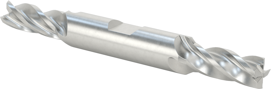 İki Freze Uçlu Kobalt Çelik Kare Uçlu Freze, 4 Kanallı, 10 mm Freze Çapı