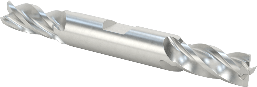 İki Freze Uçlu Kobalt Çelik Kare Uçlu Freze, 4 Kanallı, 11 mm Freze Çapı