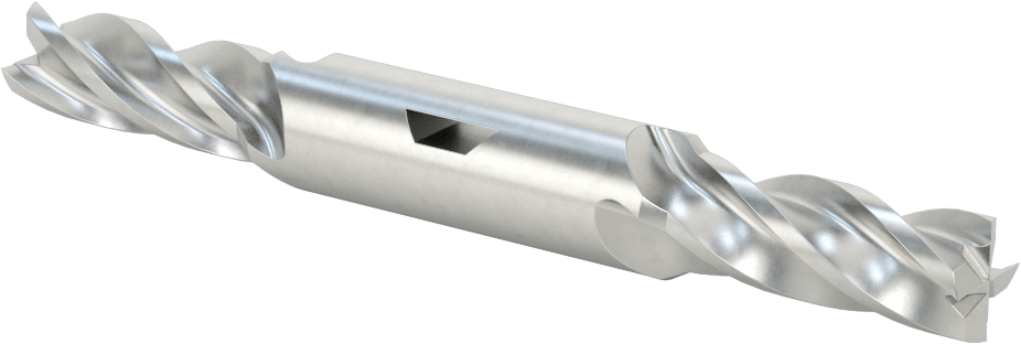 İki Freze Uçlu Kobalt Çelik Kare Uçlu Freze, 4 Kanallı, 13 mm Freze Çapı