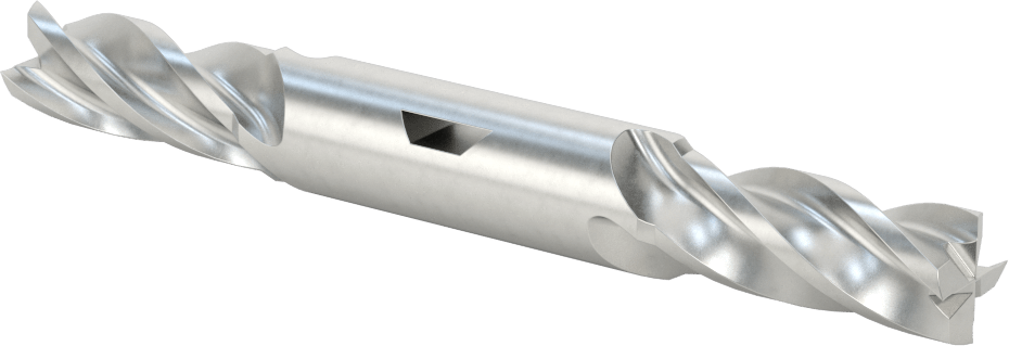 İki Freze Uçlu Kobalt Çelik Kare Uçlu Freze, 4 Kanallı, 14 mm Freze Çapı