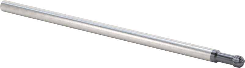 Alt Kesimli Uçlu Freze, 1/8" Freze Çapı, 3/32" Kesme Uzunluğu, 3" Toplam Uzunluk