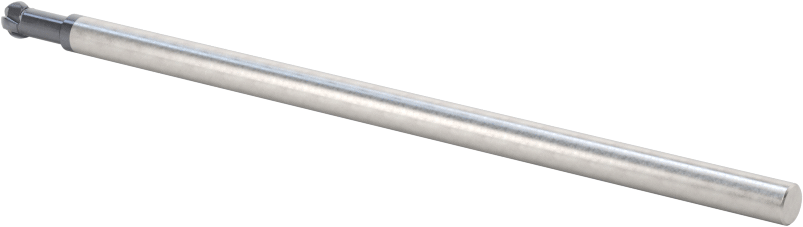 Alt Kesimli Uçlu Freze, 1/8" Freze Çapı, 3/32" Kesme Uzunluğu, 3" Toplam Uzunluk