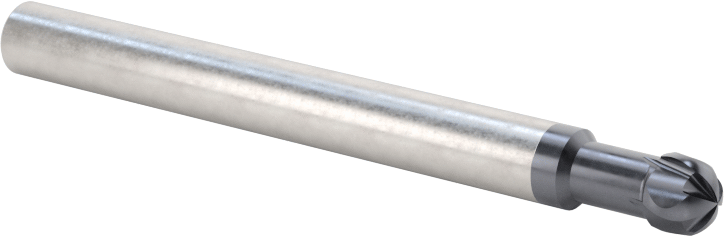 Alt Kesimli Uçlu Freze, 3/16" Freze Çapı, 9/64" Kesme Uzunluğu, 2" Toplam Uzunluk