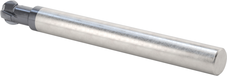 Alt Kesimli Uçlu Freze, 1/4" Freze Çapı, 3/16" Kesme Uzunluğu, 2-1/2" Toplam Uzunluk