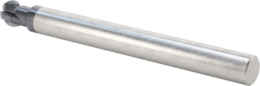 Alt Kesimli Uçlu Freze, 3/8" Freze Çapı, 9/32" Kesme Uzunluğu, 4" Toplam Uzunluk