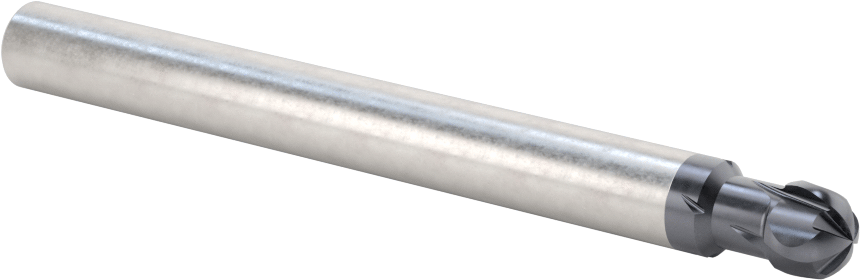 Alt Kesimli Uçlu Freze, 3/8" Freze Çapı, 9/32" Kesme Uzunluğu, 4" Toplam Uzunluk
