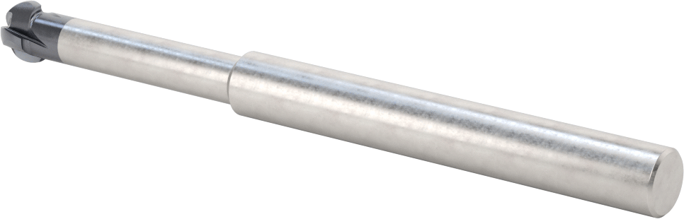 Alt Kesimli Uçlu Freze, 1/2" Freze Çapı, 0,3360" Kesme Uzunluğu, 6" Toplam Uzunluk