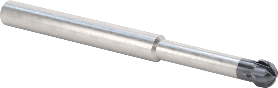 Alt Kesimli Uçlu Freze, 1/2" Freze Çapı, 0,3360" Kesme Uzunluğu, 6" Toplam Uzunluk