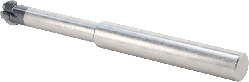 Alt Kesimli Uçlu Freze, 3/8" Freze Çapı, 0,2520 inç Kesme Uzunluğu, 4" Toplam Uzunluk