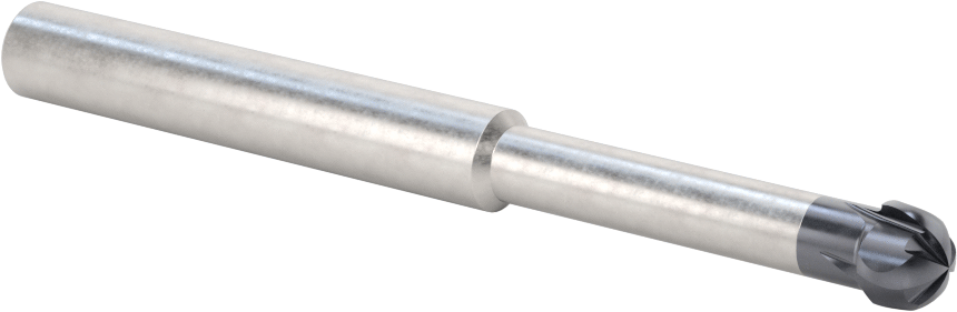 Alt Kesimli Uçlu Freze, 3/8" Freze Çapı, 0,2520 inç Kesme Uzunluğu, 4" Toplam Uzunluk