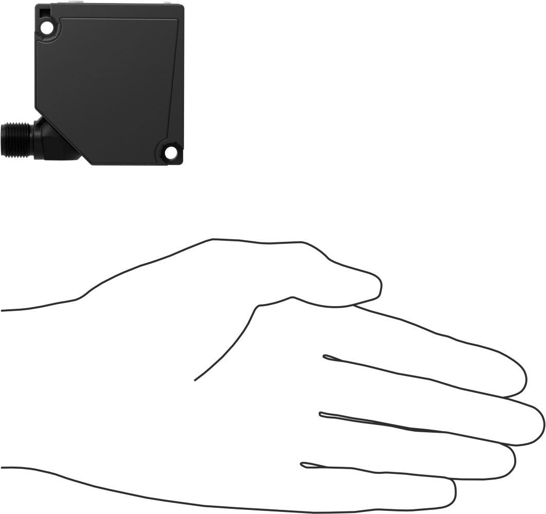 Fotoelektrik Mesafe Ölçüm Vericisi, 5 Kutuplu Mikro M12 Konektör ve Oled Ekran ile
