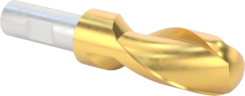 TiN Kaplamalı Yüksek Hızlı Çelik Küresel Uçlu Freze, 3/4" Freze Çapı, 3-5/8" Toplam Uzunluk