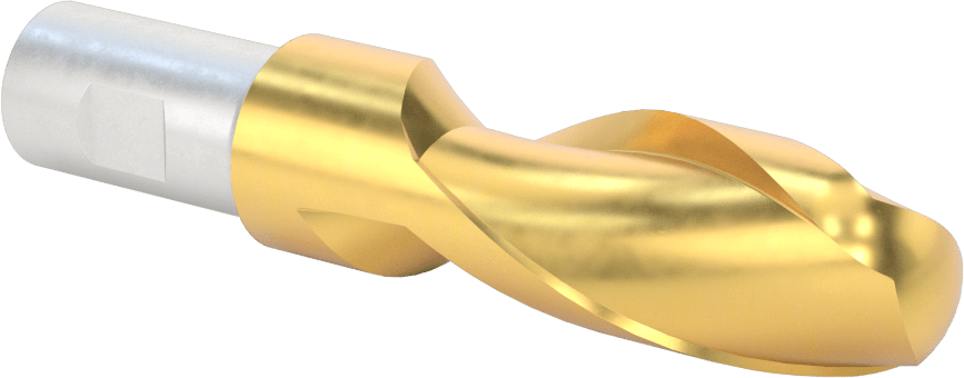 TiN Kaplamalı Yüksek Hızlı Çelik Küresel Uçlu Freze, 15/16" Freze Çapı, 4-1/2" Toplam Uzunluk