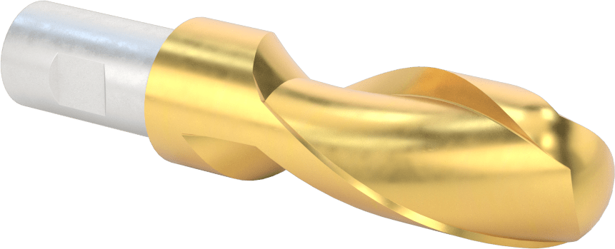 TiN Kaplamalı Yüksek Hızlı Çelik Küresel Uçlu Freze, 1" Freze Çapı, 4-1/2" Toplam Uzunluk