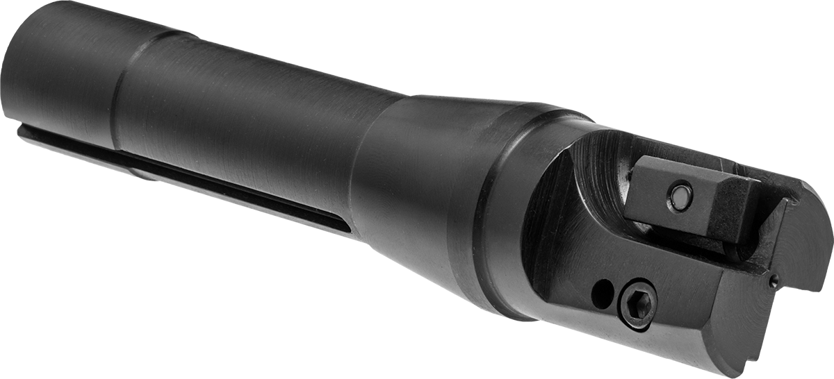 Değiştirilebilir Karbür Uçlu Kare Uçlu Freze, R8-Shank, 1-1/4" Freze Çapı, 5-7/8" Toplam Uzunluk