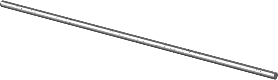 Yüksek Mukavemetli Sınıf 5 Titanyum Çubuk, 1/8" Çap