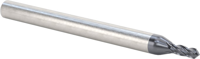 4 Kanallı Karbür Matkap/Freze Ucu, TiAlN Kaplamalı, 1/16" Freze Çapı