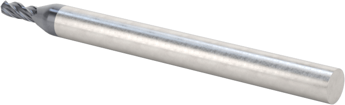 4 Kanallı Karbür Matkap/Freze Ucu, TiAlN Kaplamalı, 1/16" Freze Çapı