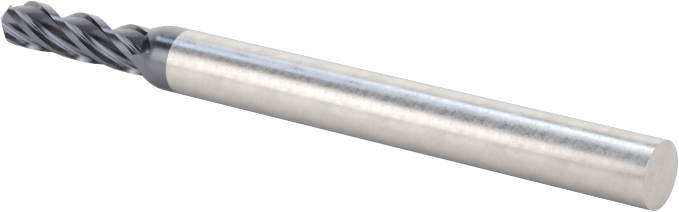 4 Kanallı Karbür Matkap/Freze Ucu, TiAlN Kaplamalı, 3/32" Freze Çapı
