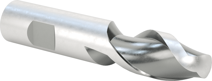 Alüminyum için Yüksek Hızlı Çelik Bilyalı Uçlu Freze, 3/4" Freze Çapı, 3-7/8" Toplam Uzunluk
