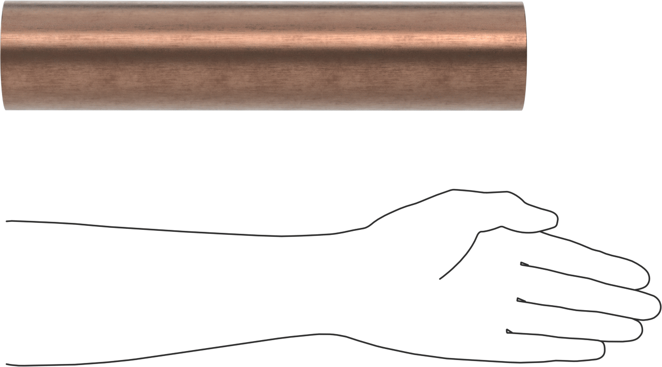 İşlenmesi Kolay 936 Yatak Bronzu Çubuk, 2-3/4" Çap, 13" Uzunluk