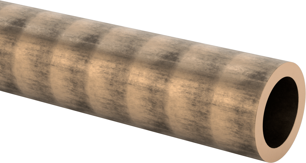İşlenmesi Kolay 936 Yatak Bronzu Boru, 1/4" Duvar Kalınlığı, 1-3/4" OD
