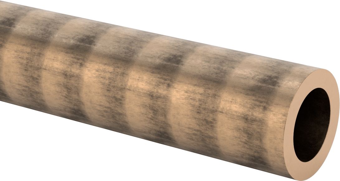 İşlenmesi Kolay 936 Yatak Bronzu Boru, 3/8" Duvar Kalınlığı, 2-1/4" OD