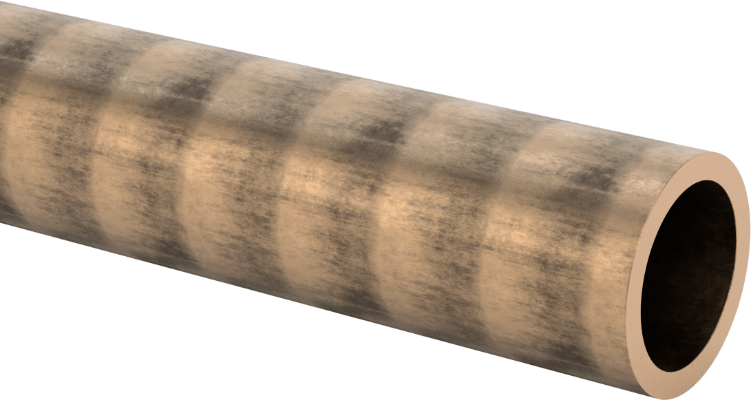 İşlenmesi Kolay 936 Yatak Bronzu Boru, 1/4" Duvar Kalınlığı, 2-1/4" OD