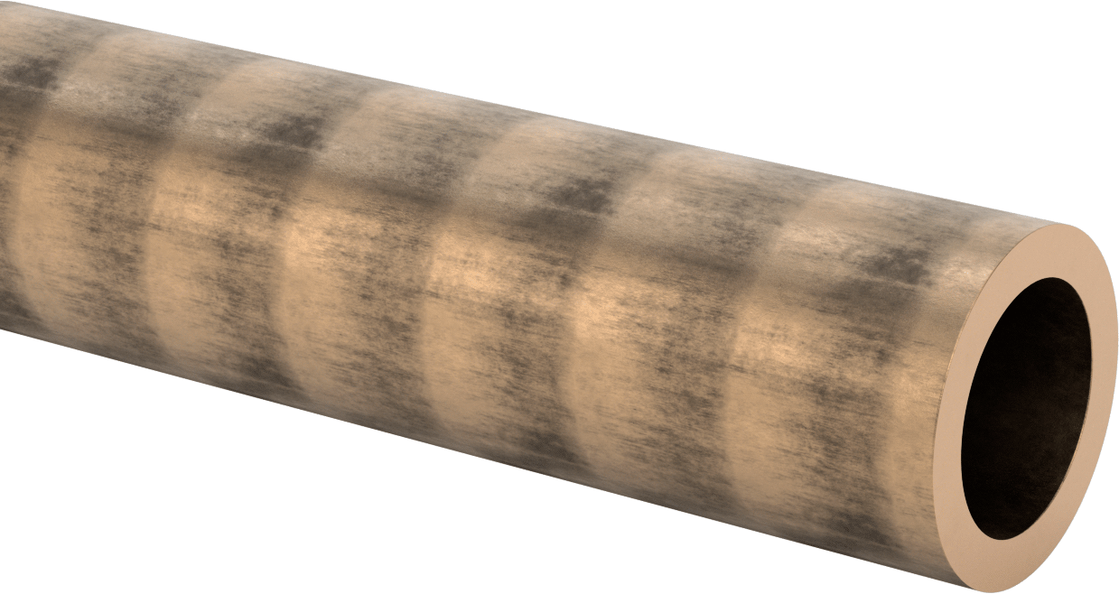 İşlenmesi Kolay 936 Yatak Bronzu Boru, 1/2" Duvar Kalınlığı, 3-1/2" OD