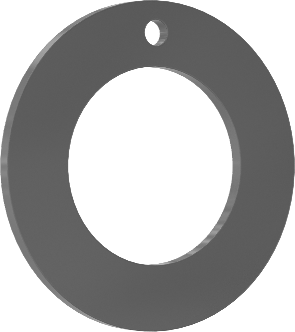Kuru Çalışan Baskı Rulmanı, Plastik Karışımı, 3/4" Mil Çapı, 1-1/4" OD, 0,0585 inç Kalın