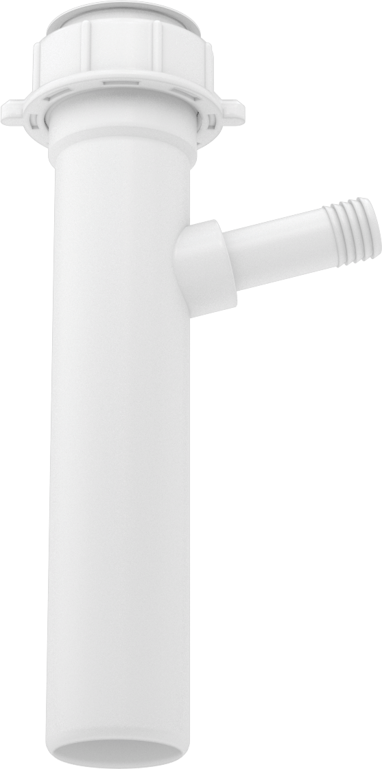 1/2" Çaplı Dallı Lavabo Tahliye Flanşlı Uç Parçası