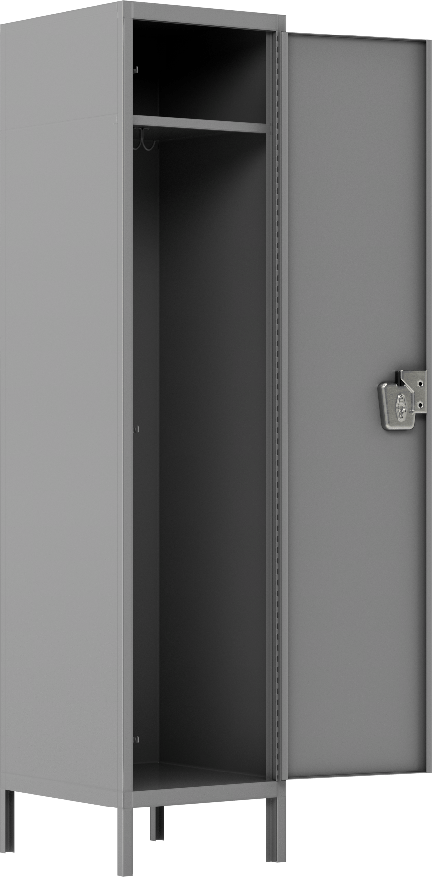 Montaj Gereken Kilitli Dolap, 78" Toplam Yükseklik, 1 Aşağı x 1 Enine, 18“ Genişlik x 21” İç Derinlik