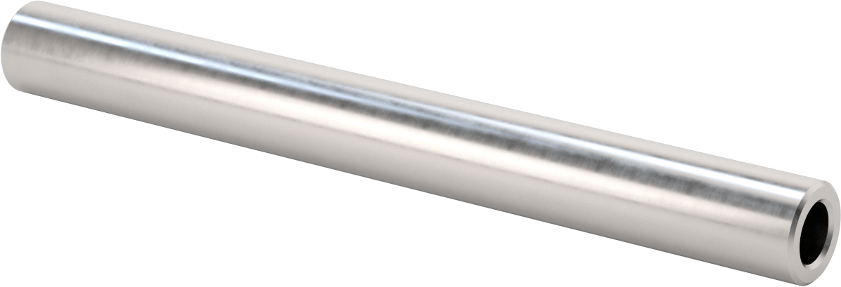 Malzeme Sertifikalı İçi Boş Lineer Hareket Mili, 1026 Karbon Çelik, 1-1/4" Çap, 12" Uzunluk