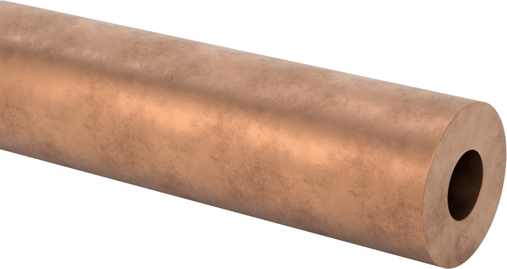 Yağ Dolgulu 841 Yatak Bronzu Tüp, 1/2" Duvar Kalınlığı, 1-3/4" OD