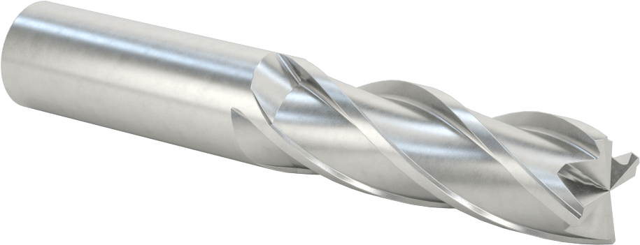 Kobalt Çelik Kare Uçlu Freze, TiCN Kaplamalı, 4 Kanallı, 3/4" Freze Çapı, 4-1/2" Toplam Uzunluk
