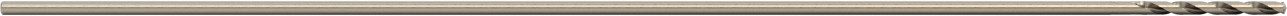Kısa Yivli Uzatılmış Uzunlukta Kobalt Çelik Matkap Ucu, 1/8" Boyut, 12 inç Toplam Uzunluk