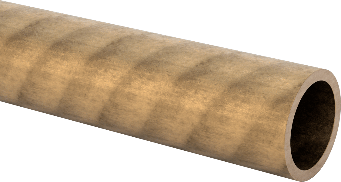 Yüksek Mukavemetli 863 Yatak Bronzu Boru, 1/4" Duvar Kalınlığı, 2-1/2" OD