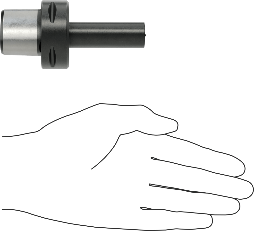 Delik Açma ve Torna Kartuş Tutucusu, 3/4" Kartuş Dış Çapı için, 50 mm Toplam Çap