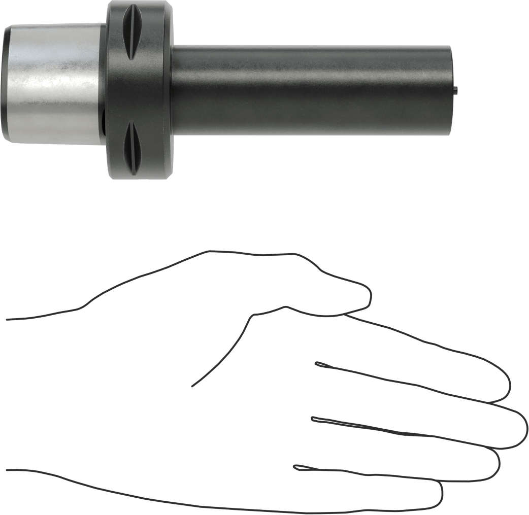 Delik Açma ve Torna Kartuş Tutucusu, 1-1/4" Kartuş Dış Çapı için, 63 mm Toplam Çap
