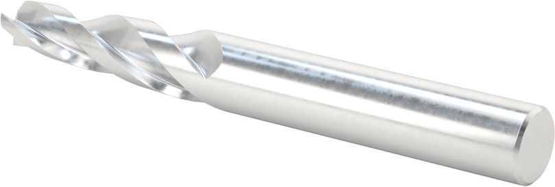 Kaplamasız Yüksek Hızlı Çelik Konik Kare Uçlu Freze, Her Tarafta 3 Derece Koniklik, 1/4" Freze Çapı, 1-1/4" Kesme Uzunluğu
