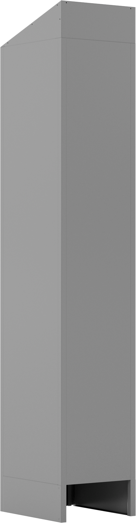 Kilitli Dolap, Eğimli Üstlü, 1 Aşağı x 1 Enine, 15“ x 18” x 84" Toplam