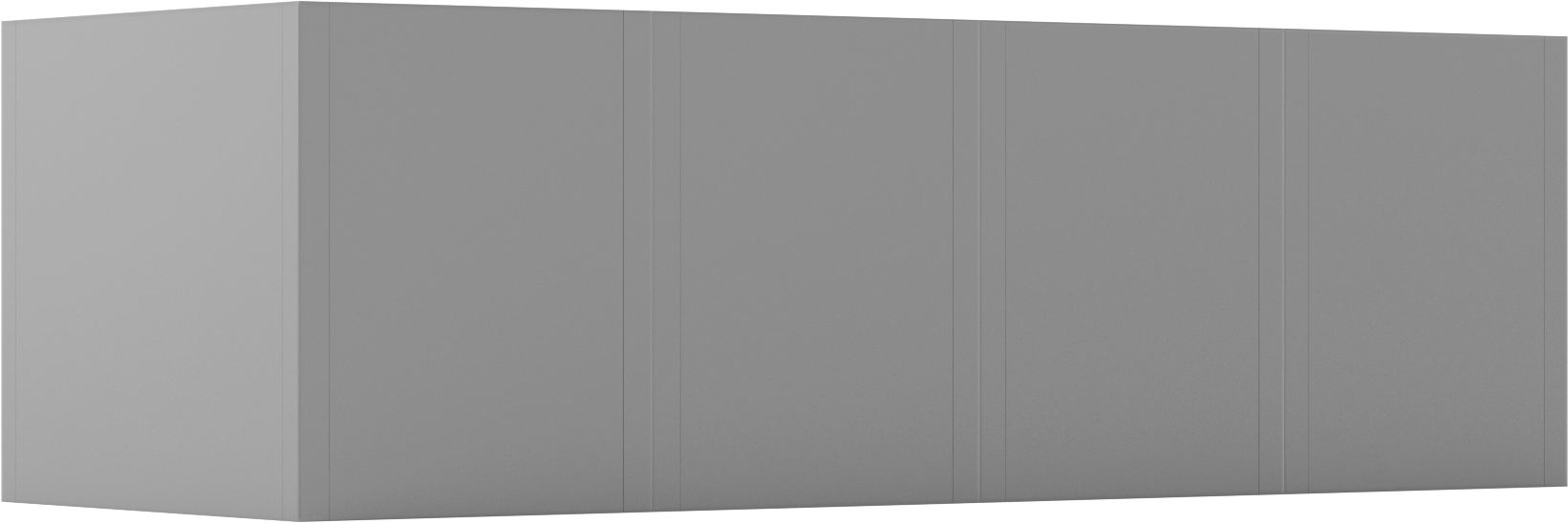 Kilitli Dolap, Düz Üstlü, 1 Aşağı x 4 Enine, 48“ x 18” x 15" Toplam