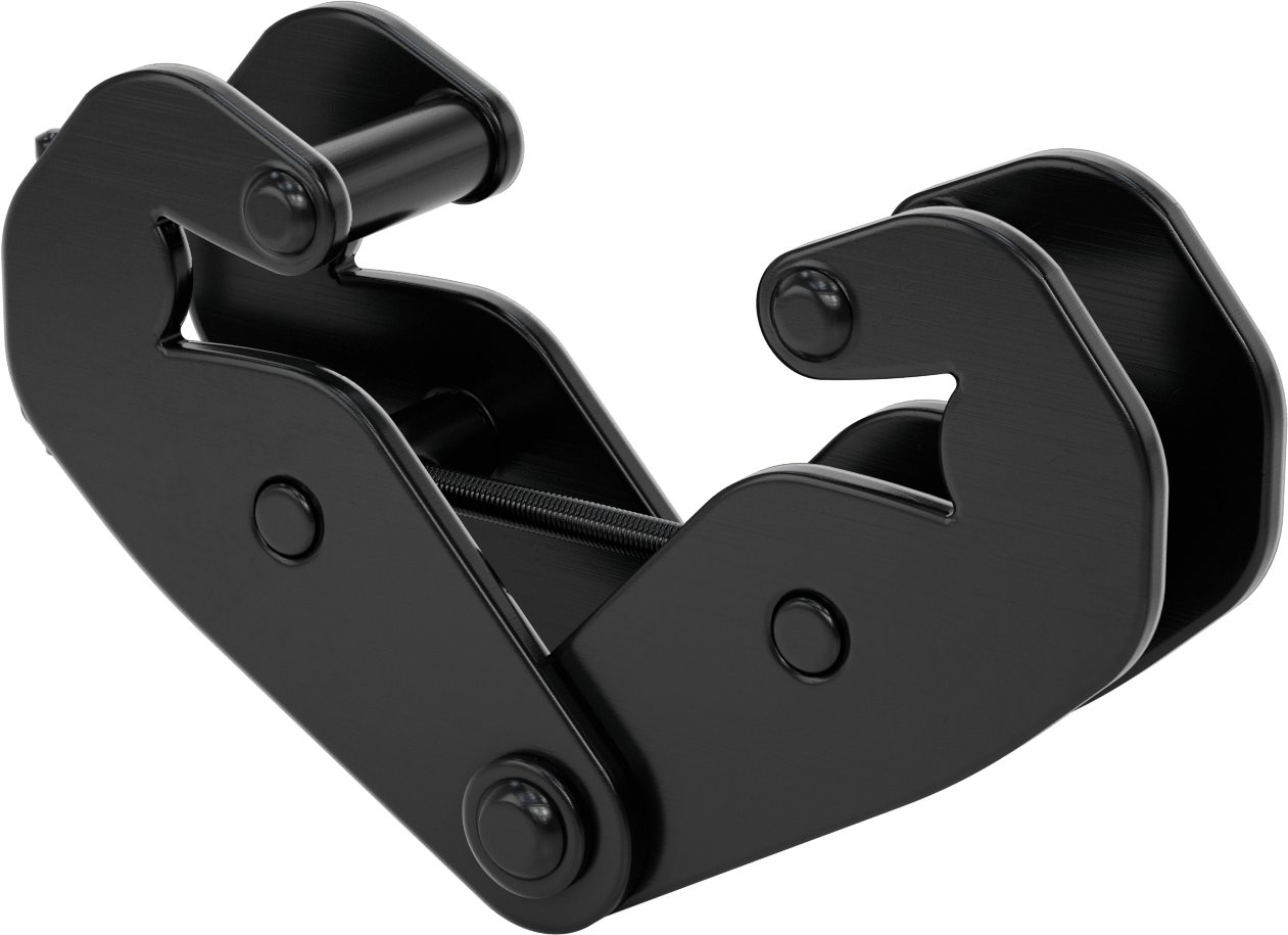 Kancalar ve Askılar için Kiriş Kelepçesi, T-Kolu ve Montaj Çubuğu ile, 3-5/8“- 12-1/2” kiriş genişliği için