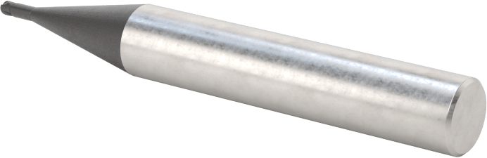 Takım Çeliği için Karbür Küresel Uçlu Freze, Sertleştirilmiş Çelik, ve Demir, 1,2 mm Freze Çapı, Rockwell C63